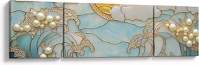 Obraz - 3D perły w oceanie (170x50 cm)