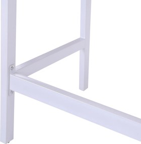 HOMCOM Biurko komputerowe z 6 półkami i szufladą Szeroki blat Naturalny kolor Idealne do nauki i pracy 100x55x815cm | Aosom PL