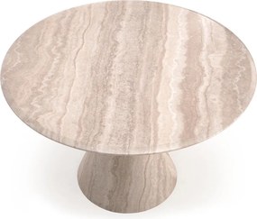 Okrągły stół 120 cm w kolorze trawertynu Abbot Halmar