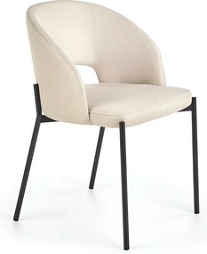 Krzesło tapicerowane K373 musztardowe