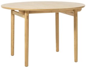 Okrągły rozkładany stół w dekorze dębu ø 120 cm Carno – Unique Furniture