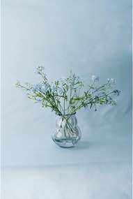 Biały szklany ręcznie wykonany wazon (wysokość 22 cm) Dam – noo.ma