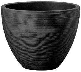 Donica ogrodowa okrągła 40 x 31 cm antracyt PATIO