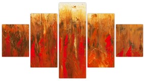 Obraz malowanej abstrakcji (125x70 cm)