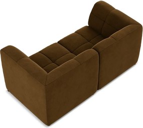 Musztardowa aksamitna sofa 180 cm Aloha – Makamii