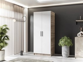 Szafa dwudrzwiowa GOLD 2D 78 dąb sonoma + biały