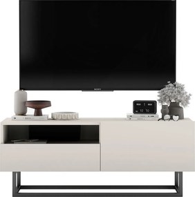 Szafka RTV na płozach Enjoy 120 cm z półką i szufladą, kaszmir mat