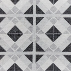 Jasnoszaro-ciemnoszary chodnik odpowiedni do prania 76x230 cm Victoria Light – Think Rugs