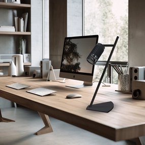 VERTICAL BLACK LAMPKA GABINETOWA 1xGU10, na biurko, na stół, czarna
