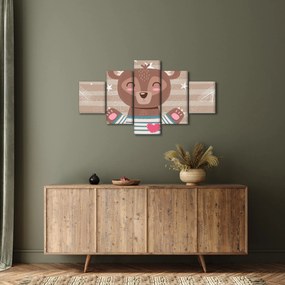 Obraz - Kochający niedźwiadek (125x70 cm)