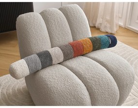 Beżowy fotel z materiału bouclé Janissaire – Bobochic Paris