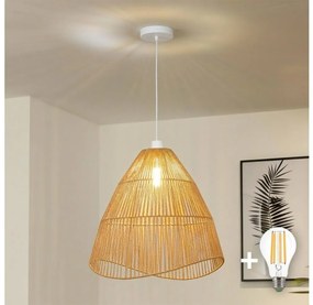 Brilagi - LED lampa wisząca na przewodzie CERIA BOHO 1xE27/40W/230V śr. 50 cm brązowa