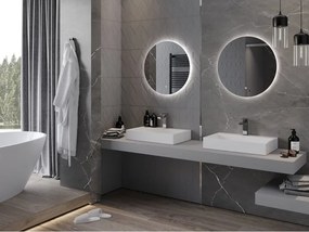 Mexen Erg lustro łazienkowe podświetlane, okragłe 60 cm, LED 6000K, antypara - 9823-060-060-611-00