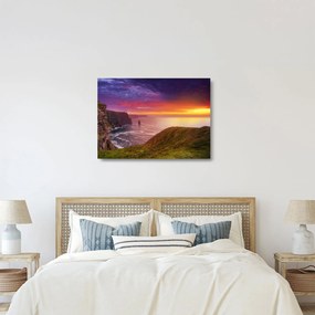 Obraz na szkle - Klify Moheru (70x50 cm)