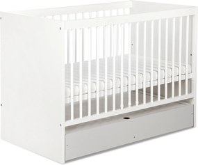 Łóżeczko niemowlęce Dalia 120x60, kolor biały/popiel