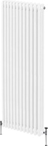 Tradycyjny grzejnik 3-kolumnowy - 1800 x 562 mm - biały