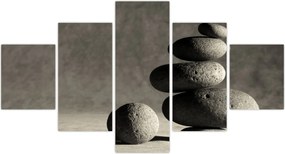 Obraz - Szare kamienie (125x70 cm)