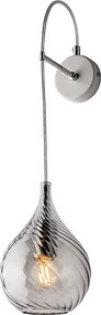 Kinkiet Pluvia Iron z szarym szkłem pyreksowym 1 światło .14 P.21 BL264-AP1-GR