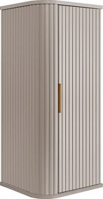 Szafka łazienkowa, kaszmir, uchwyt złoty, 79 x 35,5 x 31,5 cm