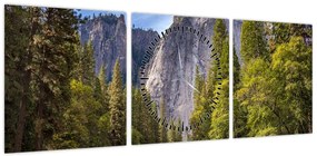 Obraz - Pod Yosemite Rock (z zegarem) (90x30 cm)