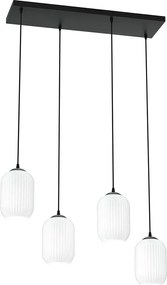 Nowoczesna lampa z czterema szklanymi kloszami - 3X D164 F3-A39