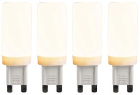 Zestaw 4 żarówek LED G9 z 3-stopniową regulacją jasności 4,5W 500lm 2700K