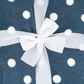 4Home Koc z barankiem Niebieska kropka, 150 x 200 cm