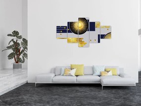 Obraz - Złote koła (125x70 cm)