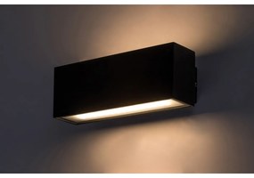 Rabalux 77075 zewnętrzna lampa ścienna LED Mataro 10 W, czarny