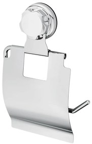 Samoprzylepny metalowy uchwyt na papier toaletowy w kolorze srebra Bestlock Bath – Compactor