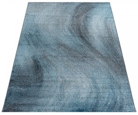Dywan nowoczesny Ottawa fale niebiesko-szare 80 cm x 150 cm