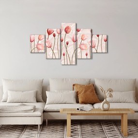 Obraz - Różowe tulipany (125x70 cm)