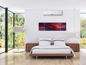 Obraz morza z ptakami (170x50 cm)