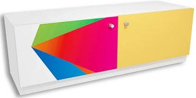 Komoda dla dziecka z kolorową grafiką Polin 7X - 3 kolory