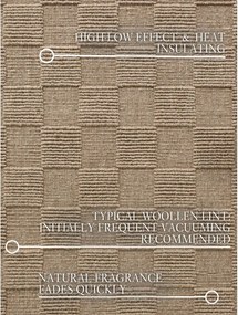 Brązowy wełniany dywan tkany ręcznie 200x300 cm Scala – Villeroy&amp;Boch