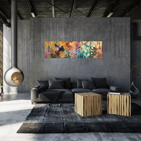Obraz - Abstrakcyjny obraz natury (170x50 cm)