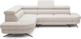 Narożnik OTIS L Lewostronny Regulowane Zagłówki wolnostojący tkanina AURORA 02 WERSAL