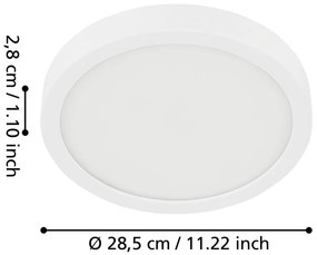 Biała lampa sufitowa LED FUEVA 5 – EGLO