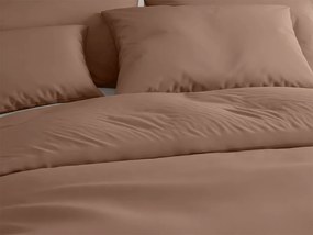 PrzytulneMieszkanie.pl PrzytulneMieszkanie.pl Bawełniana pościel LUX brązowa kieszeń hotelowa Rozmiar pościeli: 70 x 90 cm | 140 x 200 cm