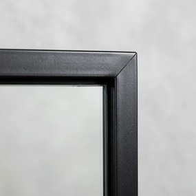 Prostokatne lustro wiszące AXION, 60 x 40 cm, czarne