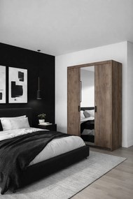 Duża szafa z lustrem do przechowywania dąb lefkas F9-D49