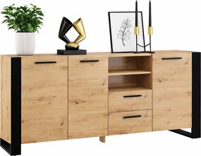 Długa komoda dąb artisan N3-E57