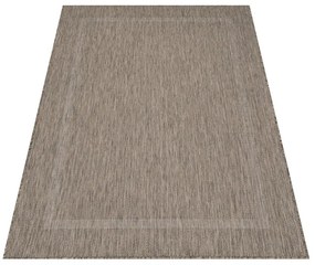 Dywan zewnętrzny Relax ramka brązowy 80 cm x 150 cm