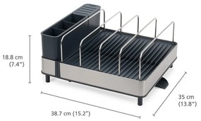 Metalowy ociekacz w niebiesko-srebrnym kolorze Extend – Joseph Joseph