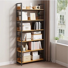 Regał na książki segregatory wysoki szafka loft metalowa industrialny 174cm