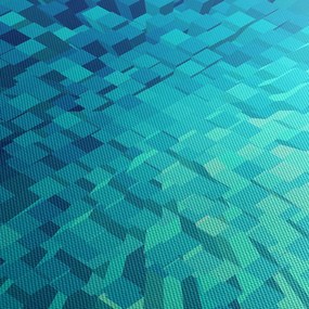 Obraz - abstrakcyjne kostki (170x50 cm)