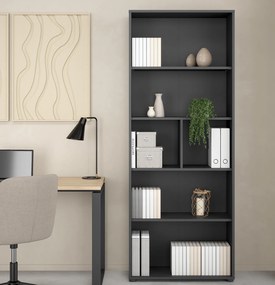 Wysoki regał otwarty Sign 80 szary mat