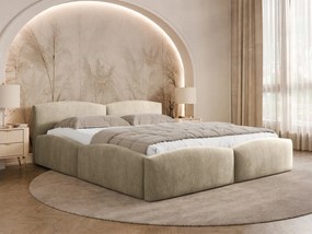 Łóżko tapicerowane Kiasta z pojemnikiem na pościel