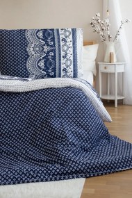 PrzytulneMieszkanie.pl PrzytulneMieszkanie.pl Pościel polybawełniana CANZONE BLUE, niebieska Rozmiar pościeli: 2 szt 70 x 90 cm | 200 x 220 cm