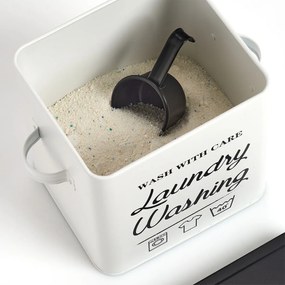 Puszka na proszek do prania LAUNDRY, z miarką i pokrywką